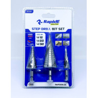 Набір східчастих свердел RapidE HSS PRO 3pcs (4-12 мм,4-22 мм,4-32 мм) R7206