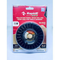 Диск шліфувальний по дереву RapidE RED POINT 2в1 118mm R9833 ЧАШКОПОДІБНИЙ
