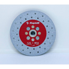 Алмазний диск RapidE VACUMAXX 125 мм R9775 для різу та шліфування з алюмінієвим фланцем М14