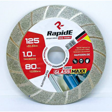 Алмазний диск RapidE TURBO GLASSMAXX (ультратонкий) 125 мм R9794 для делікатного різу скла, плитки