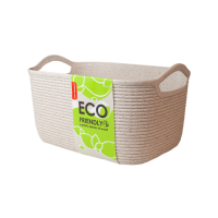 Корзина "Джут" S ECO WOOD, біла роза