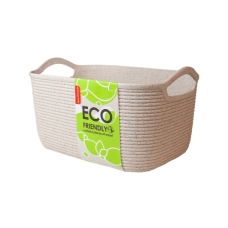Корзина "Джут" S ECO WOOD, біла роза