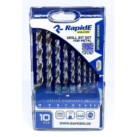 Набір свердел по металу RapidE HSS PRO 10шт Sprint Series (1,2,3,4,5,6,7,8,9,10 мм)