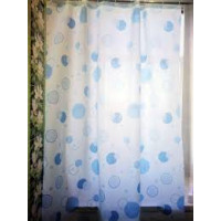 Штора для ванної тканинна Міранда Circle blue 180*200 см