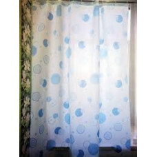 Штора для ванної тканинна Міранда Circle blue 180*200 см