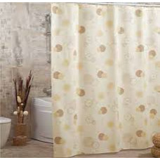 Штора для ванної тканинна Міранда Circle beige 180*200 см