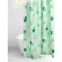 Штора для ванної тканинна Міранда Circle green 180*200 см