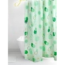 Штора для ванної тканинна Міранда Circle green 180*200 см