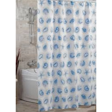 Штора для ванної тканинна Міранда Star Fish blue, 180х200 см