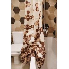 	Штора для ванної тканинна Міранда Troy beige 180*200 см