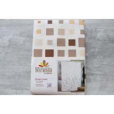 	Штора для ванної тканинна Міранда Efes beige 180*200 см