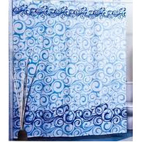 Штора для ванної Міранда Motives blue 180*200 см
