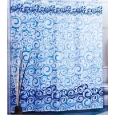 Штора для ванної Міранда Motives blue 180*200 см