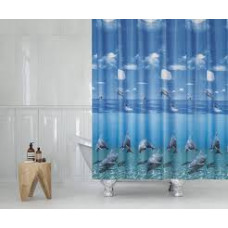 Штора для ванной Тропік Dolphin famile 180*200 см
