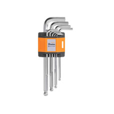 Набір шестигранних ключів HEX 1,5 - 10 мм з кулькою, 9 шт., довгі, DIY-HKB31-LO/B