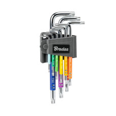 Набір ключів TORX TX 10-50 9 шт. мультиколор / довгі, DIY-HKT62-LO/B