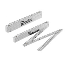 Лінійка розкладна, ABS, 2м, пружина, біла, DIY-MFP21WH/S