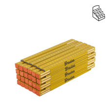Лінійка розкладна, дерево, 1м, пружина, жовтий, DIY-MFW11YL/24BOX