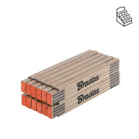 Лінійка розкладна, дерево, 2м, пружина, DIY-MFW21WD/12BOX
