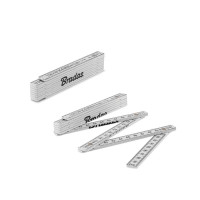 Лінійка розкладна, ABS, 1м, пружина, біла, DIY-MFP11WH/S