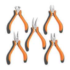 Набір плоскогубців MINI, 5 штук, нікельовані, HOME & GARAGE, DIY-PL20/2SET