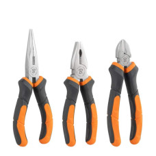 Набір плоскогубців MASTER GRIP, 3 штуки, нікельовані, HOME & GARAGE, DIY-PL12/1SET