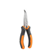 Вигнуті плоскогубці MASTER GRIP 165 мм, нікельовані, HOME & GARAGE, DIY-PL1213/6