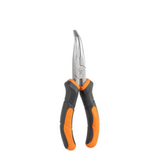 Вигнуті плоскогубці MASTER GRIP 165 мм, нікельовані, HOME & GARAGE, DIY-PL1213/6