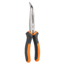 Вигнуті плоскогубці MASTER GRIP 200 мм, нікельовані, HOME & GARAGE, DIY-PL1213/8