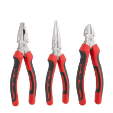 Набір плоскогубців PRO, 3 штуки, нікельовані CRV, HOME & GARAGE, DIY-PL13/1SET