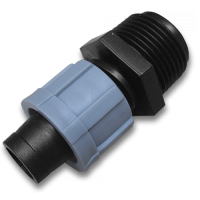 Адаптер для крапельної стрічки із зовнішньою різьбою 1/2", DSTA10-12L