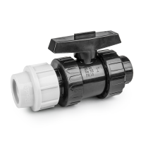 Кран для труб PE 40 мм/ РВ 5/4", PN16, DSRA16V40F54