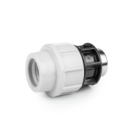 Муфта з'єднувальна для труб PE 32 мм / РВ 3/4", PN16, DSRA16L32F34