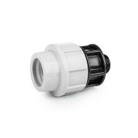 Муфта з'єднувальна для труб PE 32 мм / РЗ 3/4", PN16, DSRA16L32M34