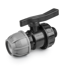 Кран для труб PE 32 мм/ РЗ 1/2", PN10, DSRA10V32M1