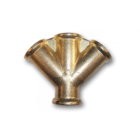 Трійник 4 x РВ 3/8", латунь, SP029