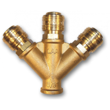 Трійник пневматичний з РВ 3/8", латунь, ESSK, GK1372