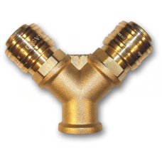 Двійник пневматичний з РВ 3/8", латунь, ESSK, GK1372
