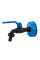 Набір IBC S60x6, кран BLACK RAVEN нейлон РЗ 3/4" на шланг 5/8", 1/2" + ніпель, IBCS60-GTBR01234NN