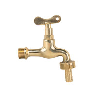 Кран вентильний РЗ 1/2", штуцер під шланг 3/4", латунний, BR-KFS1234