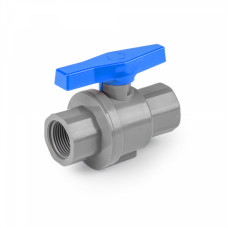 Кран кульовий рівнопрохідний, РВ 3/4", для труб ПВХ PN10, DSRA10V1SF34F34