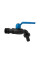 Кран пластиковий РЗ 3/4", штуцер під шланг 3/4", BLACK RAVEN, FULL NYLON, GTBR03434NN