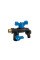 Кран пластиковий РЗ 1/2", штуцер під шланг РЗ 2x3/4", BLACK RAVEN NYLON / BRASS, GTBR123434NB1
