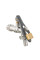 Кран вентильний РЗ 1/2", штуцер під шланг 3/4", латунь нікель, LEVER LOCK, BR-KLS1234