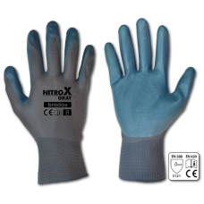 Рукавички захисні NITROX GRAY нітрил, розмір 10, RWNGY10