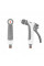 Пістолет для поливу 3-функціональний HANDY SOFT, WHITE LINE, WL-EN43T