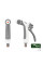 Пістолет для поливу 3-функціональний HANDY SOFT, блістер, WHITE LINE, WL-EN43TK