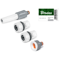 Комплект з 4 елементів на шланг 3/4", WHITE LINE, WL-5500-34