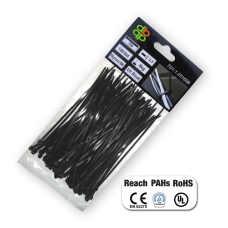 Стяжки кабельні пластикові 3,6x150мм UV BLACK, TS1136150B