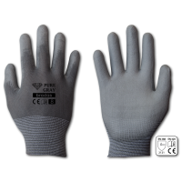 Рукавички захисні PURE GRAY поліуретан, розмір 10, RWPGY10